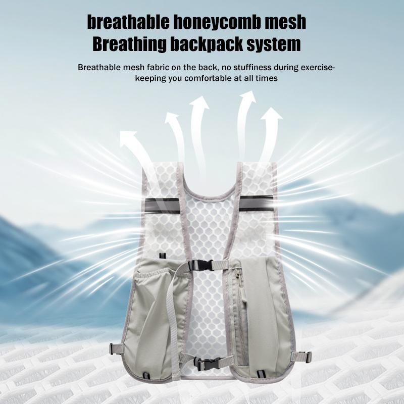 Factory Sales Running Hydration Vest Backpack For Hiking Cycling Marathon Lightweight Water Chest Pack With Phone Storage Pocket