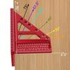 Linijka 3D Multi-Angle Linijka pomiarowa ze stopu aluminium Linijka kwadratowa Kątomierz Stolarz Otwór kwadratowy Rysowanie Narzędzia do obróbki drewna