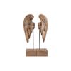 Resin Handicrafts Angel Wings Artistic Decorative Piece Wood Grain Wings Decorative Figurines Home Decoration Accessories
