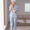Micromodal Crop Pajama Light Blue  Fwpj062h 