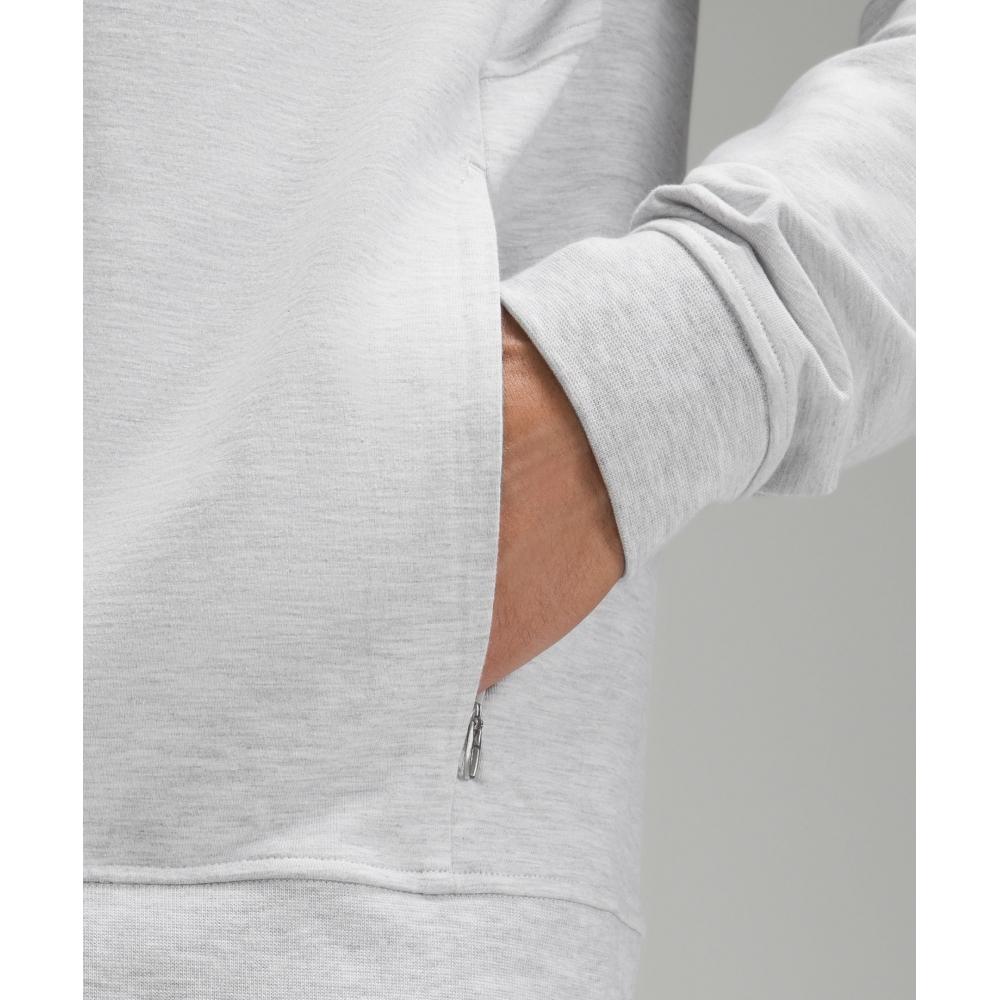 Lululemon City Sweat Full Zip Hoodie Heathered Ultra Light Grey Sea Salt