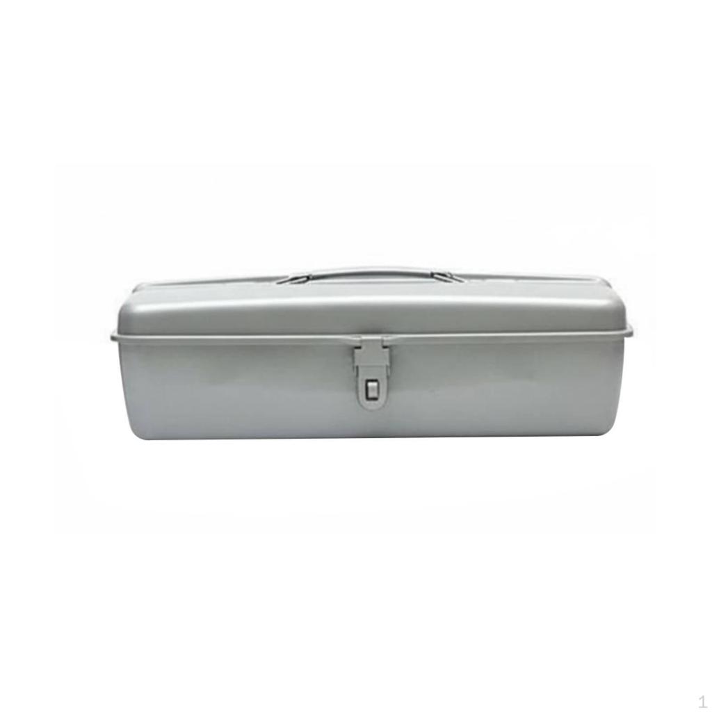 Metal Construction Portable Tool Case Large Capacity Handheld Hardware Chest for Homeowners,