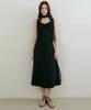 REORG Petal Layered Tie Sleeveless Ops Black