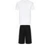 Adidas Taekwondo Round Neck Soft Pullover Short Sleeve T-Shirt Comfortable Striped Fashion Shorts Casual Sports Suit ADICLTS24TKP-WB+S21ATMSH2T-BW