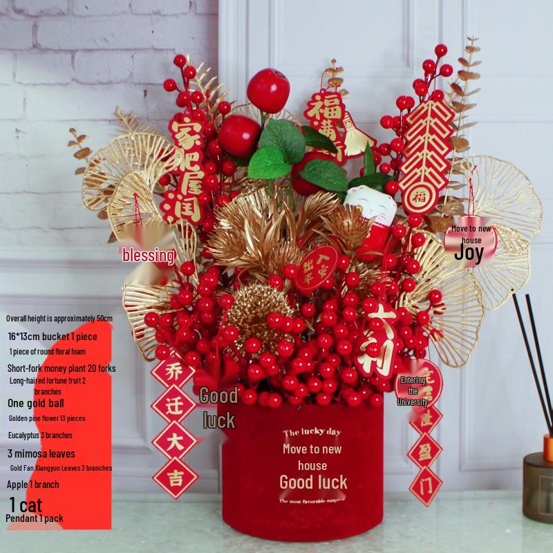 Fortune Flower Bucket: Home & Wedding Décor, Housewarming & Newlywed Gift