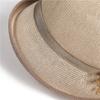 Top Hat Lady Summer British Mother Bucket Hat Sun Hat Dome Crimped Knitted Breathable Basin Hat