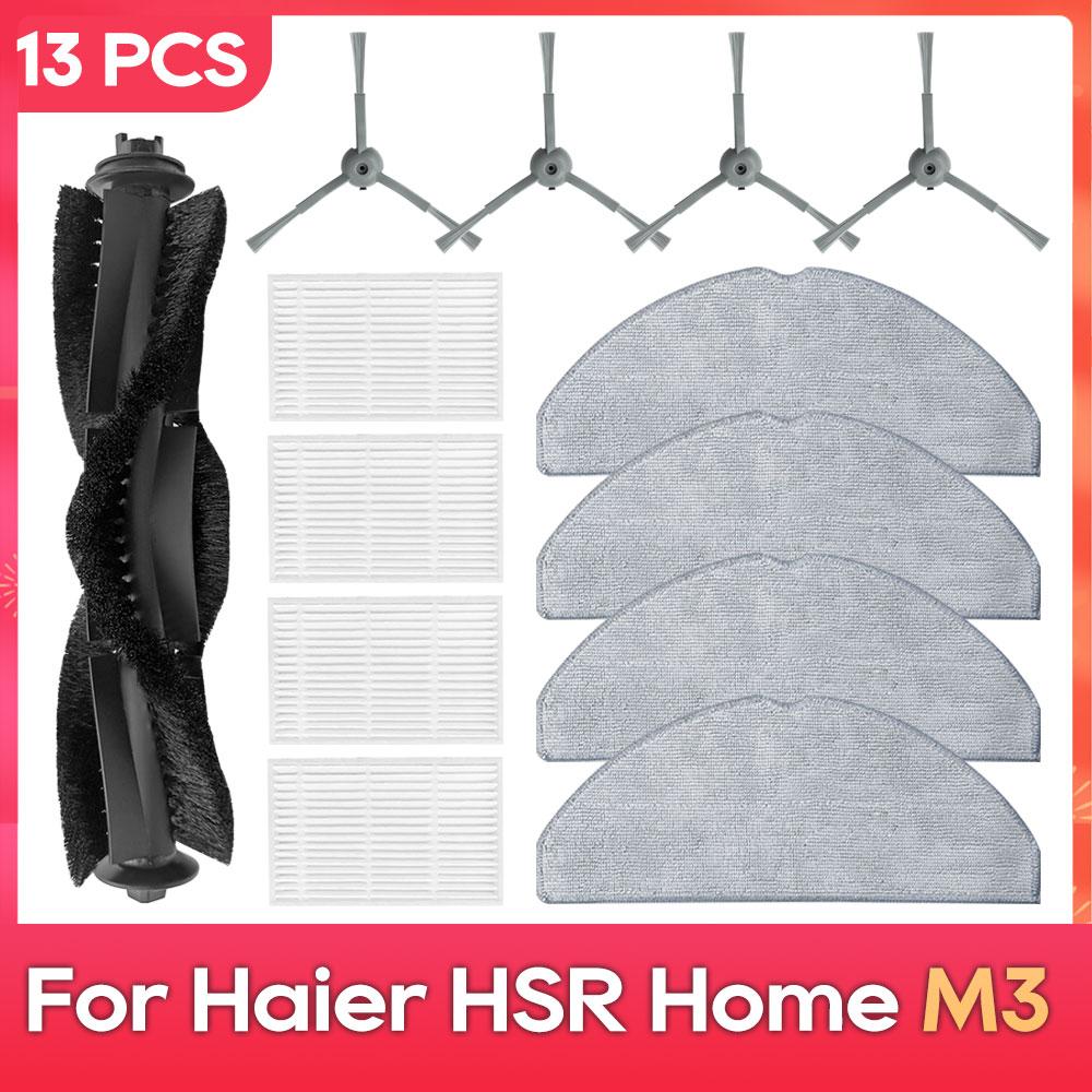Fit For ( Haier HSR Home M3 ) Parts Accessories Main Side Brush Filter Mop Robot Vacuum Cleaner Kit