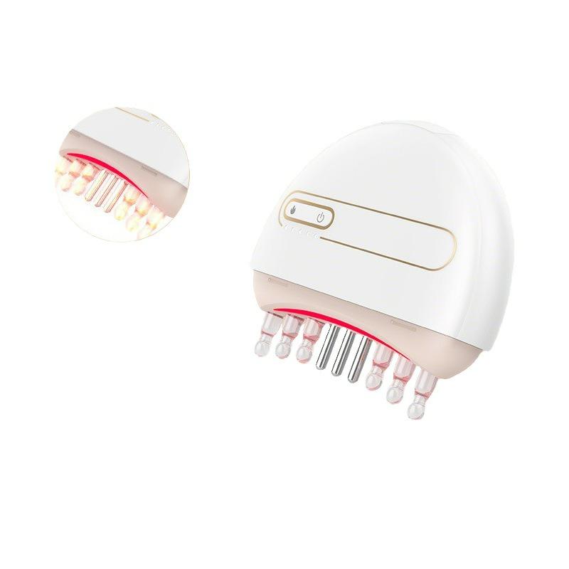 

Electric Jade Massage Hair Comb Essential Oil Liquid Guiding Scalp Applicator Smart Head Spa Relax Comb Massage Muscles Comb New белый
