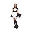 Be With Meow Maid White Black Cute M Size Cosplay Costume Halloween Maid Clothes Cat Ears Cat Lolita Waitress Women's