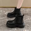 Platform Martin Boots Women's 2025 Autumn New Fashion Versatile 34 Size Campus Wind Cool Tide Medium Tube Chelsea Short Boots