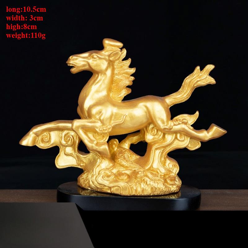 

Feng Shui Resin Animal Horse Ornaments Office Desktop Decorations Shop Opening Gifts Crafts