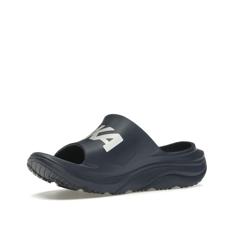 HOKA Ora Athletic Slide Varsity Navy White Unisex Sneakers Blue 1155154-VYN