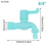 (YY)1Pc 2025 Wall Mounted Washer Faucet ABS Faucet 3/4" 1/2" Quick Connector Plastic Water Hose Garden Balcony Cooled Single Tap