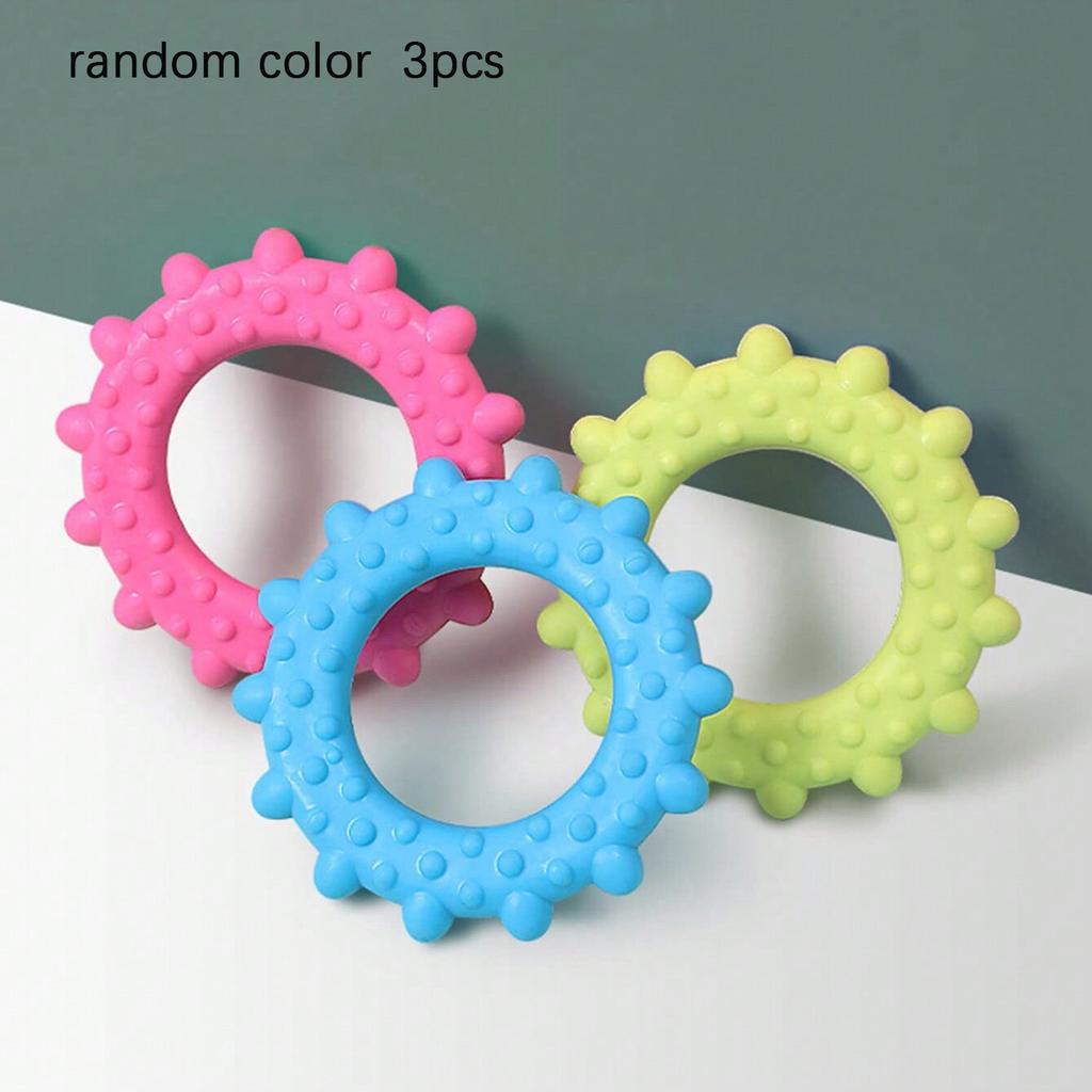 1pc/3pcs-Dog Bite Ring - Durable Toy, Interactive Game and Tooth Health, Suitable for Medium sized Dog Breeds - Random