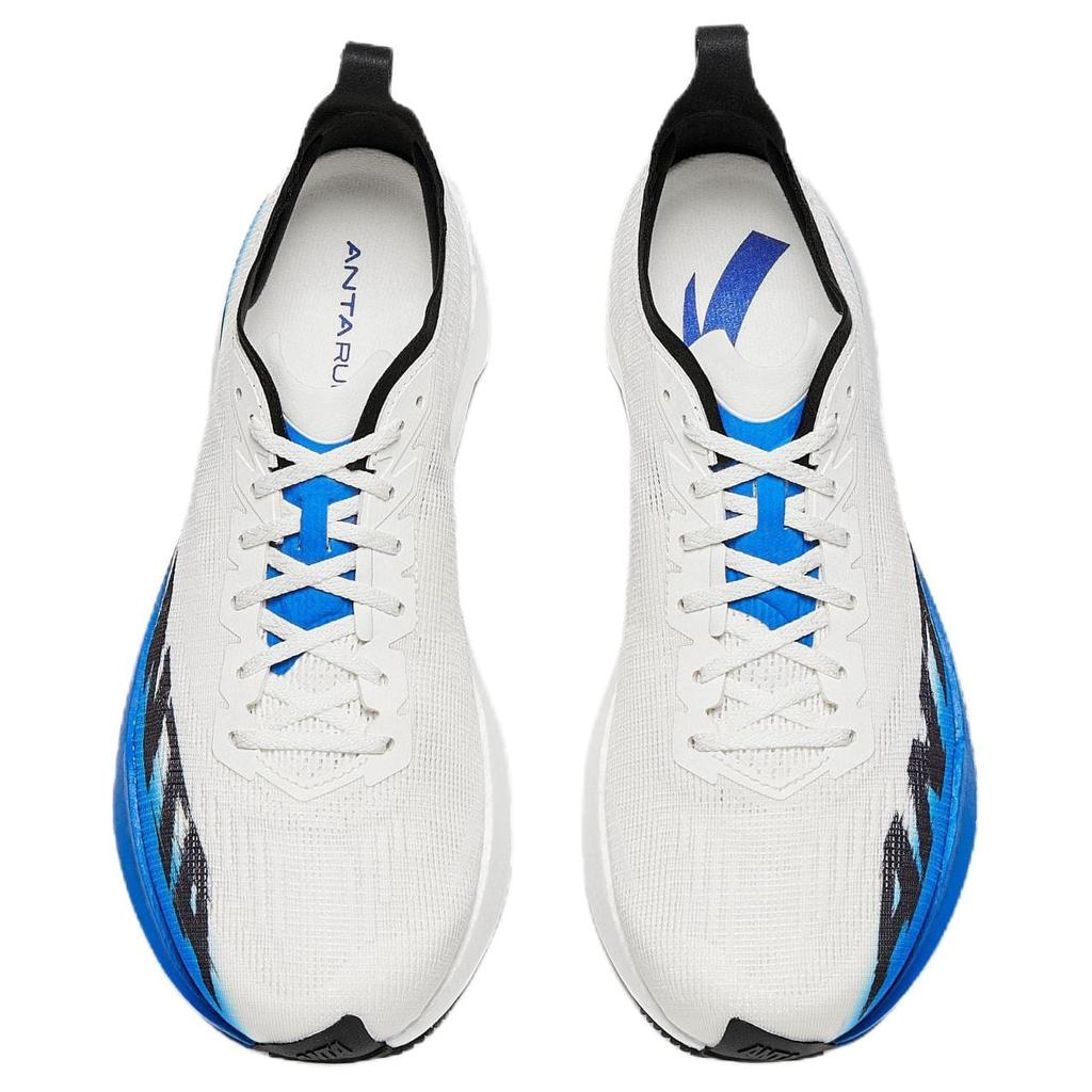 Anta Plastic Avant Garde SPEED Running Shoes Men's Low Top Ivory White/Medium Blue/Basic Black 912545570-1