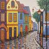 Full Embroidery cotton Thread 14CT Printed House Cross Stitch Kit Art