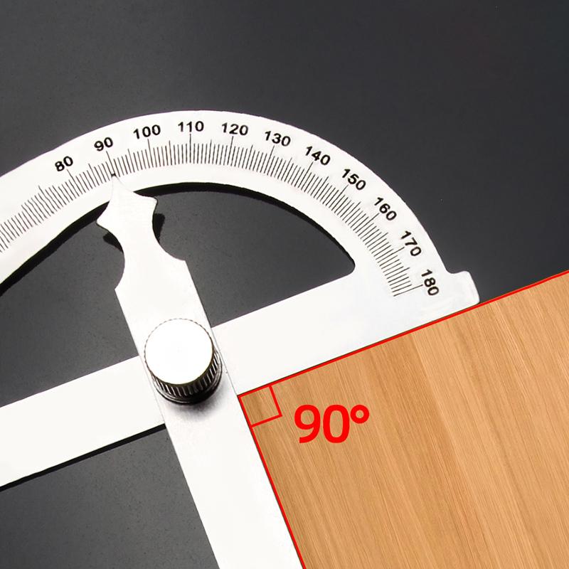 180stupňový úhlový hledač z nerezové oceli, úhloměr, úhloměr, měřicí měřicí inklinometr, dřevoobráběcí tesařské nářadí