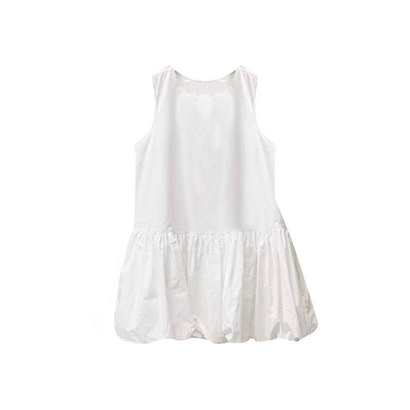 French white bud dress children's summer new small vest suspender niche tutu skirt short skirt