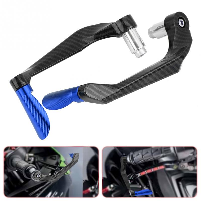 7/8" 22mm 1 Pair Carbon Fiber Alloy Motorcycle Brake Clutch Levers Protection Universal For YAMAHA Kawasaki  Accessories