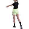 Nike Letter Mid-Rise Slim Fit Sports Shorts Women Shorts Yellow Green IB8259-701