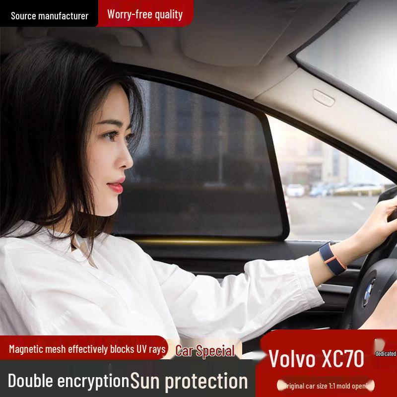 Volvo XC70 Magnetic Mesh Sunshade: UV Protection & Heat Insulation for Car Windows