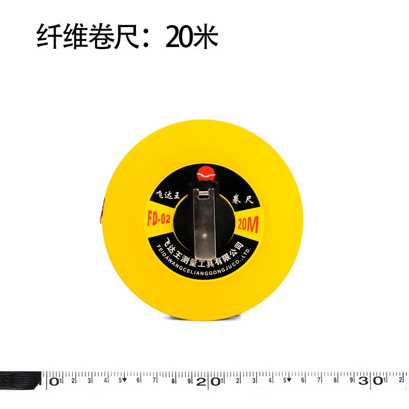 Fiber Tape Measure Manufacturer Wholesale 30m 50m 100m Rolled Tape Measure Circular Tape Measure Soft Tape Measure