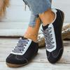 Women's Sports Shoes Spring New Fashion Comfortable Soft Sole Lace Up Casual Sneakers Retro Versatile Breathable Vulcanize Shoes