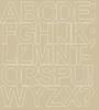 Self-Adhesive Letter Sticker 10 Cm Stickers Beige With Shine