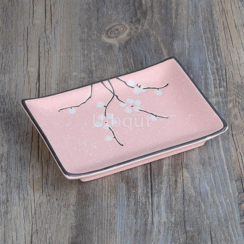 Ceramic Plate Sushi Porcelain rectangle Dish Dessert Plates Salad Platter Dinner Plato Kitchen Tableware Food Decorative Tray
