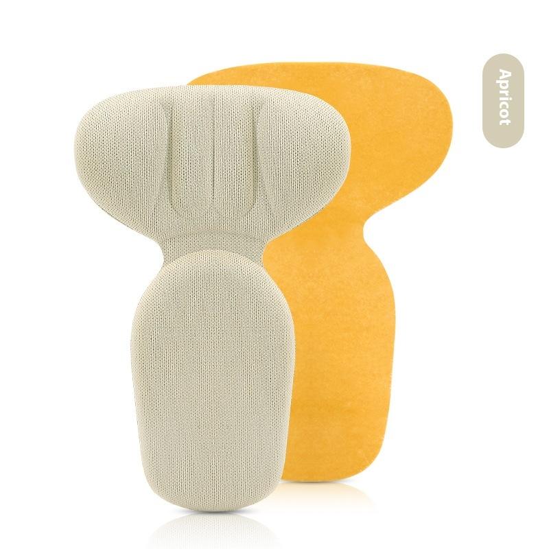 

1 Pair Heel Inserts T-Shaped Shoe Foot Care Pad Heel Stickers Sneakers Heel Protection Pads Shoe Size Reducer Half Cushion бежевий