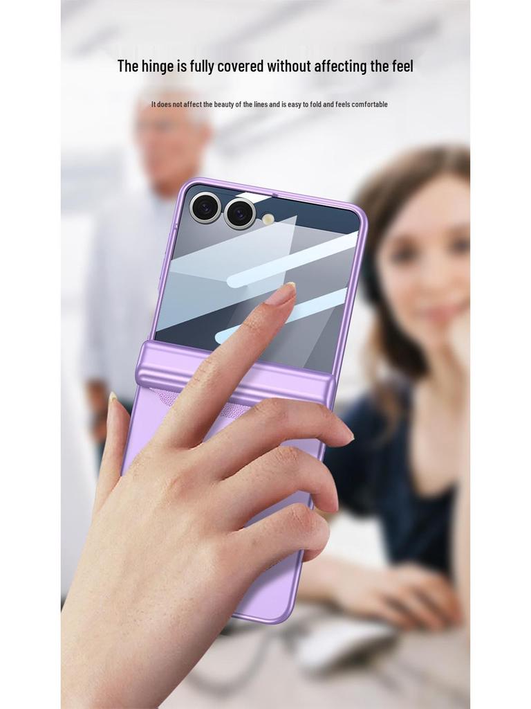 Samsung Z Flip7 Magnetisk Deksel med Penneholder & Beskyttende Skall for Flip6