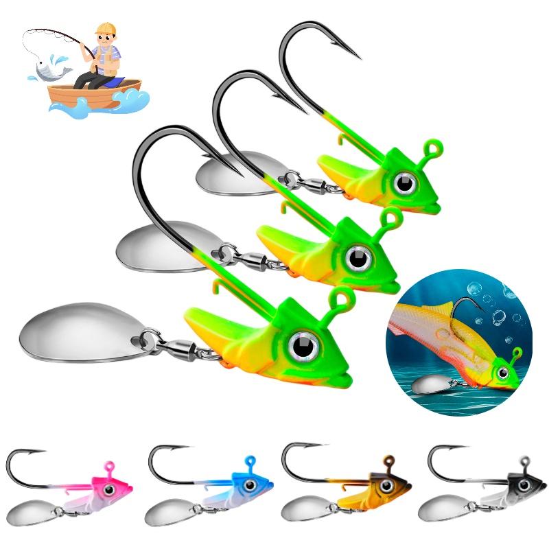 Nalucă de pescuit Proberos Jig018 cu cap de plumb și corp moale Greutate 7g 10g 15g Ideală pentru pescuitul la fund în America de Nord