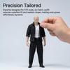 Oshhni 1/12 Scale Figure Costume Set Work Shirt Model for 6-Inch Miniature Figures Black