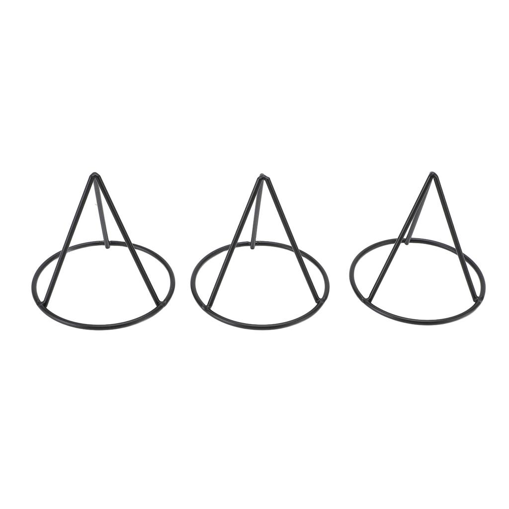 3pcs Avocado Pit Starter Rack Stable Triangular Metal Bracket for 3.4 Inch Wide Mouth Jar