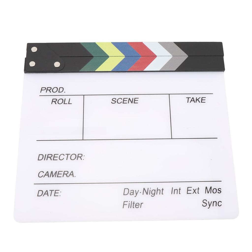 Movie Clapboard Acrylic Letters Display Scene Clapper Clap Board for Advertising Music Videos Docume