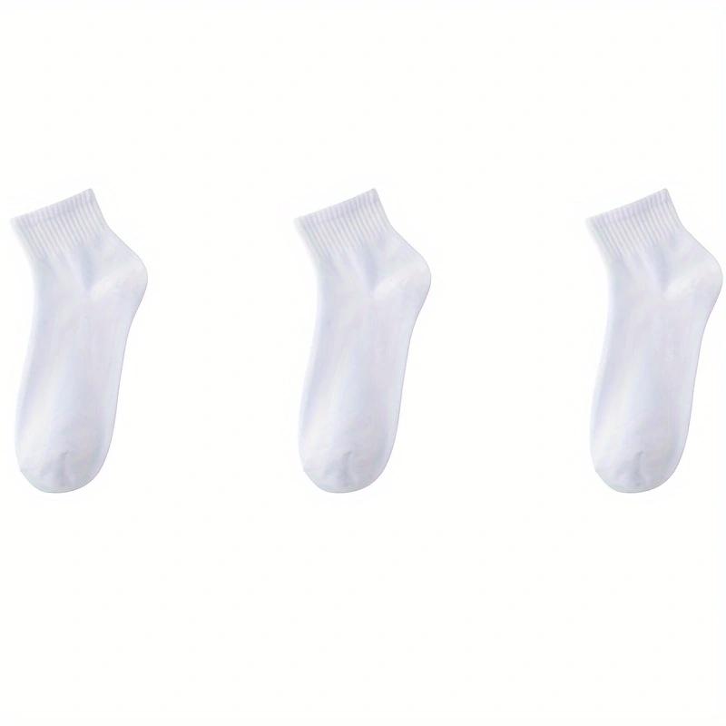 

3 Qairs высококачественных мужских носков, повседневные дышащие носки, мужские хлопковые носки, спортивные носки для бега, мужские подарки белый