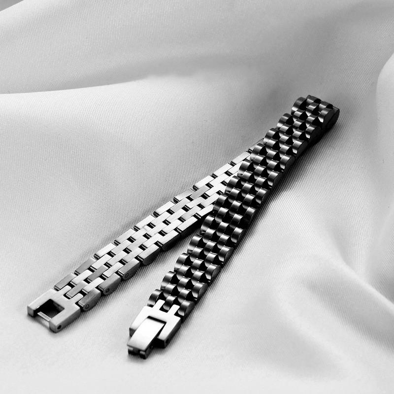 Stainless Steel Adjustable Bracelet 10mm Mens Fashion Geometric Design Wristband Daily Wear Outdoor Activities