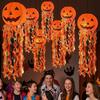 Pumpkin Paper Lanterns, Front Door Hanging Decor for Home Party Festival, Reusable Halloween Party Supplies Props