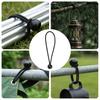 Bungee Cords with Balls 24 Pcs Black 4 Mm X 22 Cm
