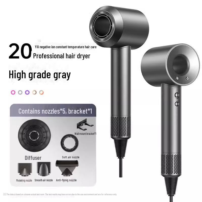 High-Speed Leafless Hair Dryer with Negative Ion Technology for Home Salon Care