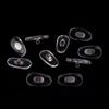 10Pairs Gold Silver Transparent Silicone Screw On Nose Pads Metal Core Brace For Glasses Support Eyewear Accessories