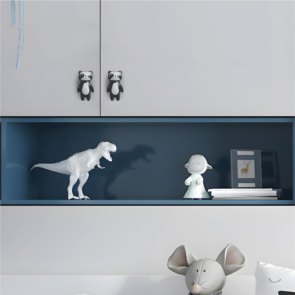 KAK Ceramic Furniture Knobs and Handles Cartoon Colorful Cabinet Knobs for Kids Room Kitchen Handle Door Hardware
