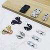 12pcs Easy Installation Flush Concealed Mount Bracket Durable Mirror Headboard Wall Fixings Large Flush Mount Brackets