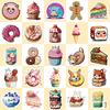 50 Animal Food Donut Stickers New Product Cute Donuts Children Cartoon Stickers