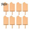 Painting Supplies Unfinished Wood Popsicle, Summer Ice Cream Shaped Wooden Shapes Paint Craft for DIY Projects Home Decoration Holiday Crafts