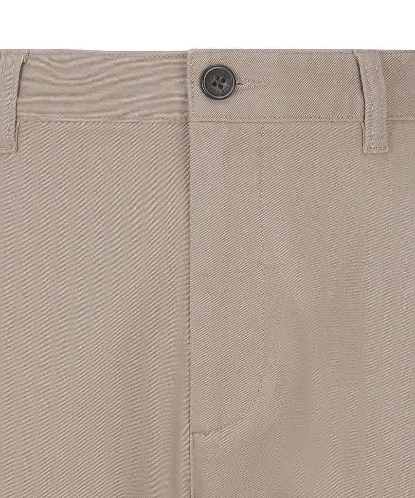 KULTE Brushed Tapered Spandex Chino Pants Beige