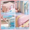 1Pc High-Value Transparent Pen Bag Large Capacity Simple Korean Version Multi-Functional Student Stationery Storage Bag