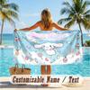 Custom Text Beach Towel, Soft Absorbent Swimming Multi-use TowelCinnamoroll