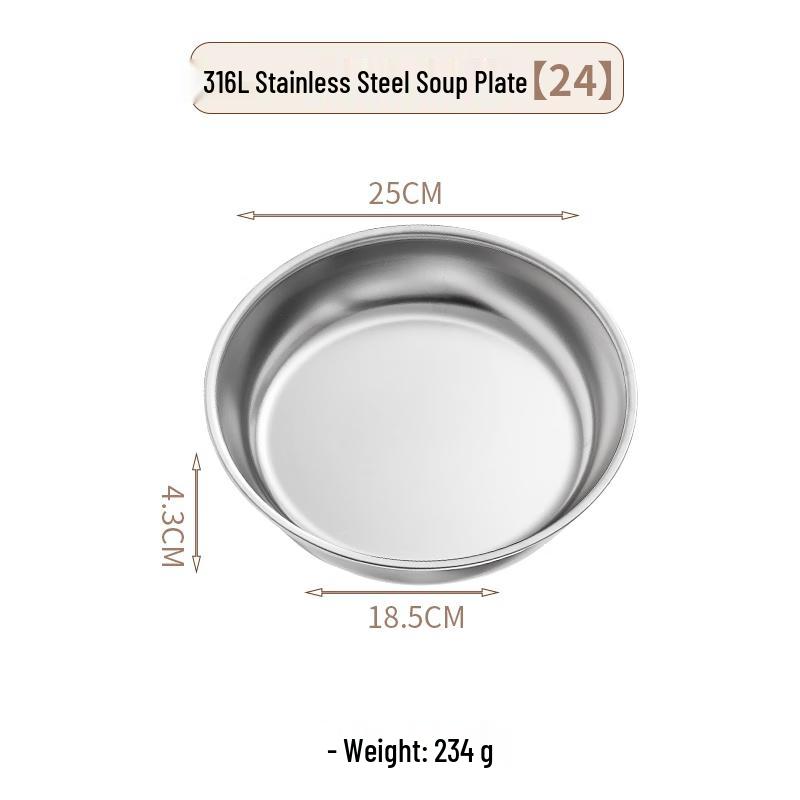 Round Flat Iron Serving Tray