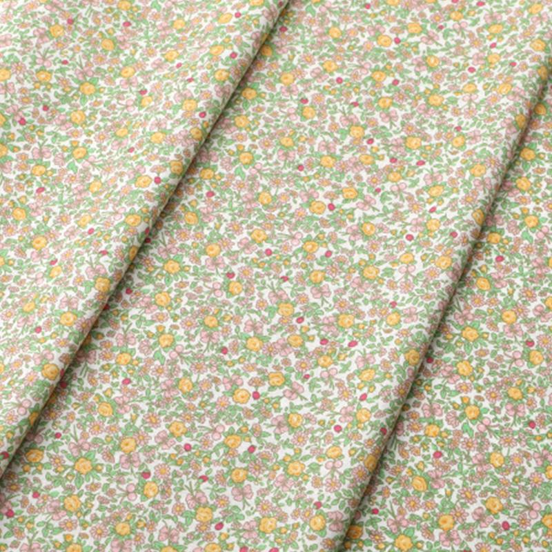 100x150cm French Sweet Floral Fabric Pure Cotton Printed Poplin Fabric Girl Dress Clothing Fabric Handmade DIY Accessories